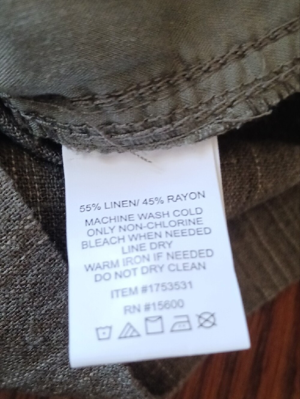 Briggs New York- Olive Green High-Waist Smocked Shorts - Picture 12 of 12